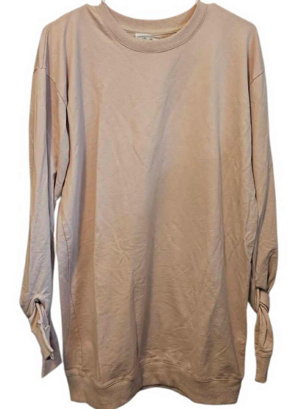 GREY LAB Los Angeles Size M Oversized Pale Pink Oversized Pullover Sweater